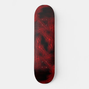Rood viruspatroon skateboard