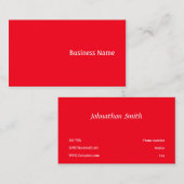 Rood Visitekaartje (Voorkant / Achterkant)