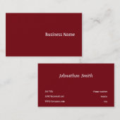 Rood Visitekaartje (Voorkant / Achterkant)