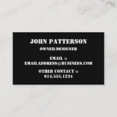 Rood Visitekaartje met rode muur (Achterkant)