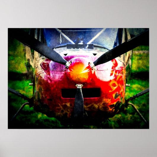 Rood Vliegtuig - klein, maar bruin Poster (Voorkant)