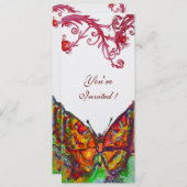 ROOD VLINDER Goud Geel Bloemen Wit Programma (Voorkant / Achterkant)