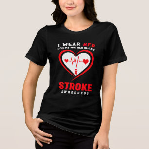 Rood Voor Een Beroerte Van Mijn Schoonmoeder Tri-Blend Shirt