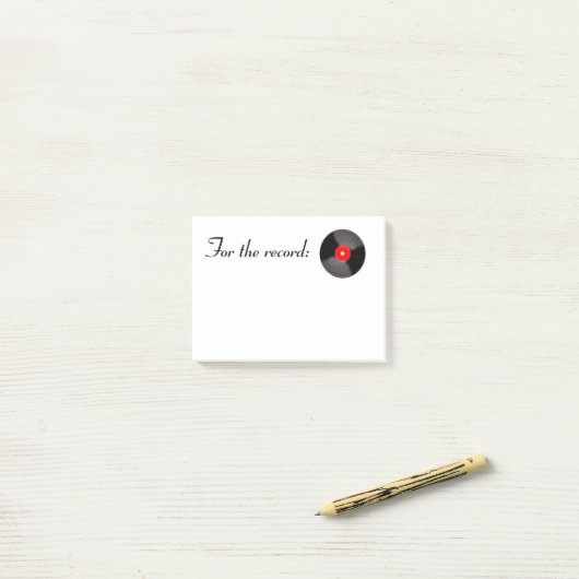 Rood voor recordadvertentie post-it® notes (Op bureau)