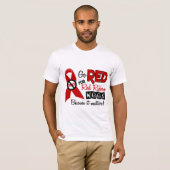 Rood voor rode lintweek t-shirt (Voorkant volledig)