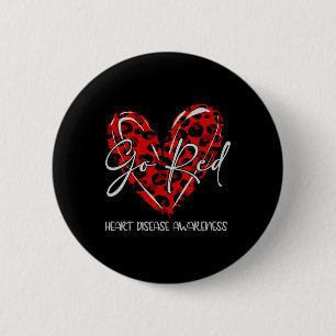 Rood voor vrouwen - maand van bewustwording van ha ronde button 5,7 cm