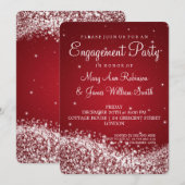 Rood voor weddenschap bij mousserende golf kaart (Voorkant / Achterkant)