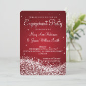 Rood voor weddenschap bij mousserende golf kaart (Staand voorkant)