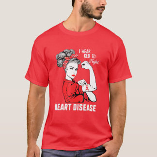 Rood voor Womens - Warmteziekte Bewustmaking Maand T-shirt