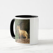 Rood vossen voor de pup (Vulpes vulpes) Mok (Voorkant links)