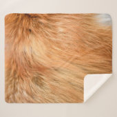 Rood vosthout sherpa deken (Voorkant (horizontaal))