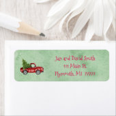  rood vrachtwagenadreslabel etiket (Insitu)