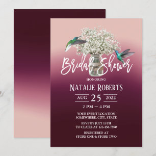 Rood Vrijgezellenfeest voor baby's en Tortelduifje Kaart