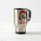 Rood Vrouw Gusta Comic Rage Face Meme Reisbeker (Voorkant rechts)