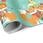 Rood vuil en gevechtsboompapier cadeaupapier (Rol Hoek)