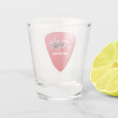 Rood vuil Unplugged Pick Logo Shot Glass Shot Glas (Achterkant)