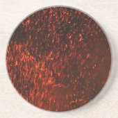 Rood vuur zandsteen onderzetter (Voorkant)
