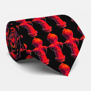 Rood vuurhydraat stropdas