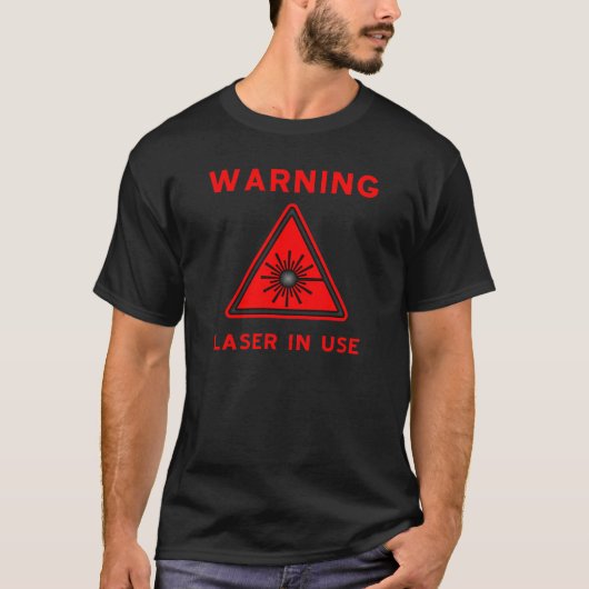 Rood waarschuwingssymbool T-shirt (Voorkant)