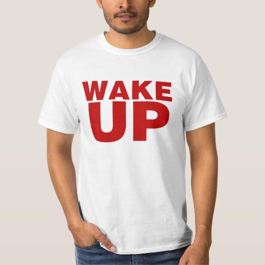 Rood wakker t-shirt (Voorkant)