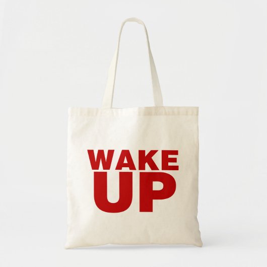 Rood wakker tote bag (Voorkant)