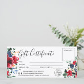 Rood waterverf cadeaubon logo (Staand voorkant)