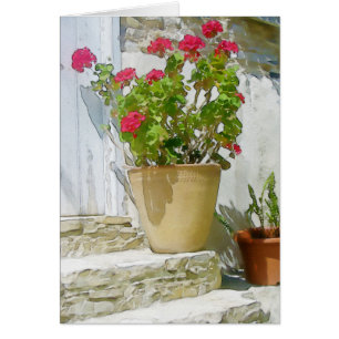Rood waterverf geranium