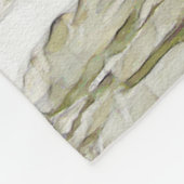 Rood waterverf geranium fleece deken (Hoek)