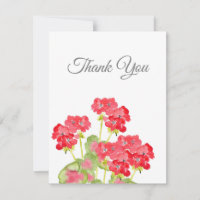 Rood Waterverf Geraniums 2