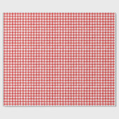 Rood Waterverf Gingham-pakpapier Cadeaupapier (Vlak)