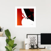 Rood weg poster (Thuiskantoor)