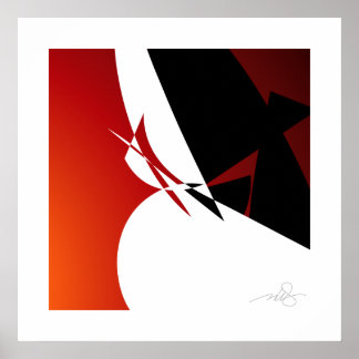 Rood weg poster