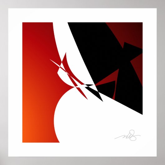 Rood weg poster (Voorkant)