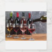 Rood Wijn Etiket (Enkel label)