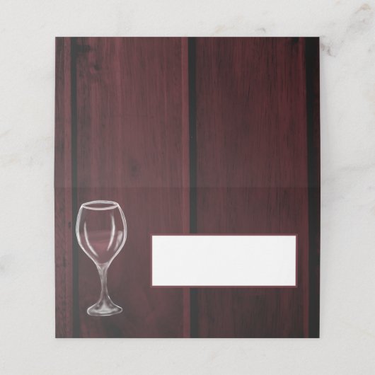 Rood wijnglas Halfledige Waterverf volledig Gezegd (Buitenkant ongevouwen)