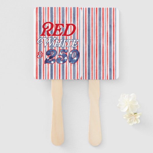 Rood Wit & 250 Handwaaier (Voorkant en achterkant)