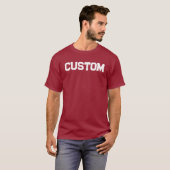 Rood & Wit 2 CUSTOM University T-Shirt (Voorkant volledig)