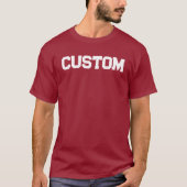 Rood & Wit 2 CUSTOM University T-Shirt (Voorkant)