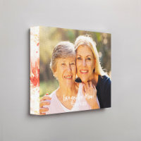 Rood Wit Abstract Bloemen Patroon Rand Foto