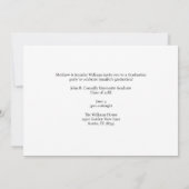 Rood Wit Afstuderen Custom Afstuderen Photo Arch Aankondiging (Achterkant)