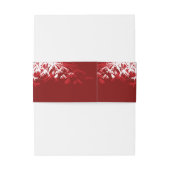 Rood/wit bamboe bladeren dubbele xi Chinese bruilo Uitnodigingen Wikkel (Achterkant Voorbeeld)