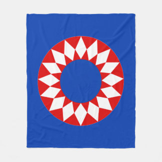Rood Wit Blau Stralende Sterren Dekbed Fleece Deken