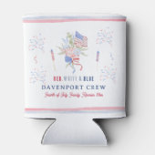 Rood Wit & Blauw | 4 juli Réunion Blikjeskoeler (Achterkant)