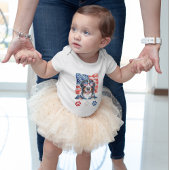 Rood Wit Blauw Berner Berghond 4 juli Romper