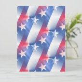 rood wit blauw bruiloft uitnodiging (Staand voorkant)