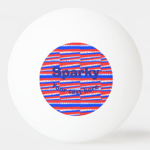 Rood Wit Blauw Cirkels Strepen Ping Pong Bal Pingpongballen