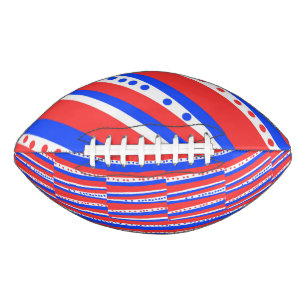 Rood Wit Blauw Cirkels Stripes Football