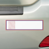 Rood Wit & Blauw Foto Lijst Sjabloon Bumpersticker (Op auto)