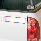 Rood Wit & Blauw Foto Lijst Sjabloon Bumpersticker (Op Truck)