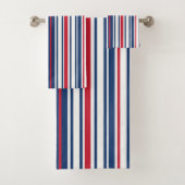 ROOD WIT BLAUW GESTREEPT BAD HANDDOEK (Insitu)